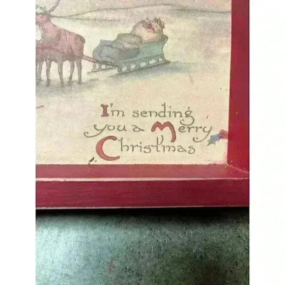 Christmas Santa Decor “I’m Sending You a Merry Christmas” - Picture 2 of 5